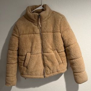 Tan Teddy Bear Jacket